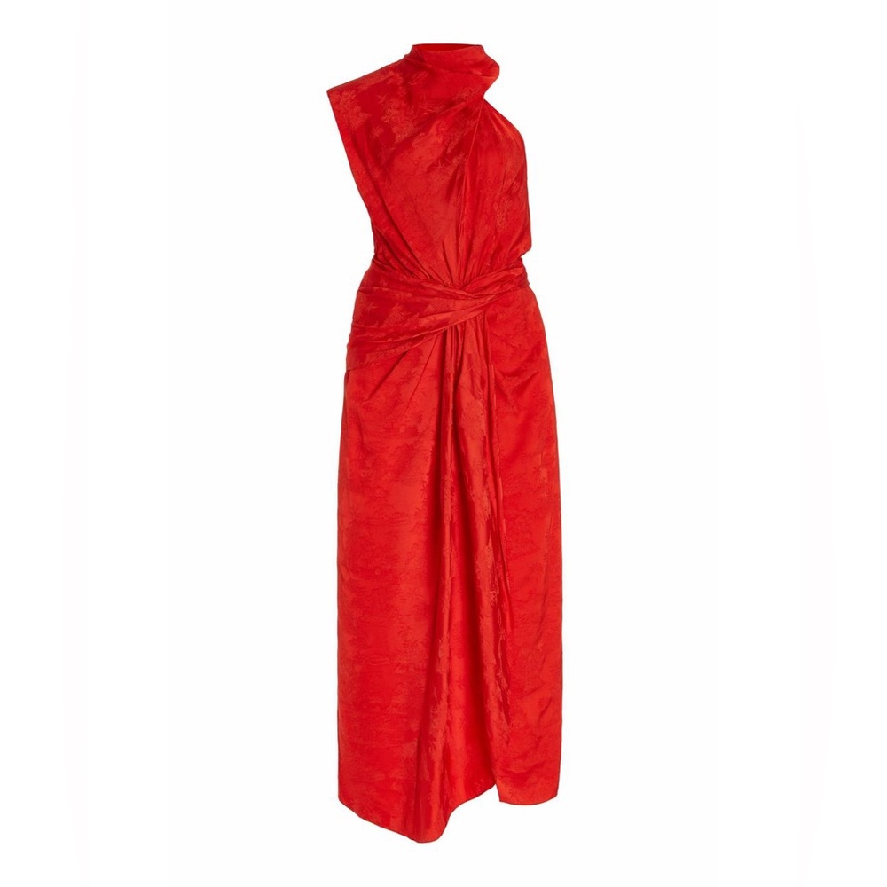 JOHANNA ORTIZ
Red sea draped maxi dress